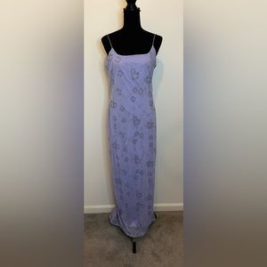 Vintage Lilac Sparkly Formal Dress